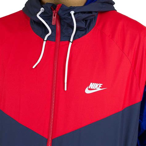 nike jacke weiss blau und rot 90er|Vintage Jacken Nike .